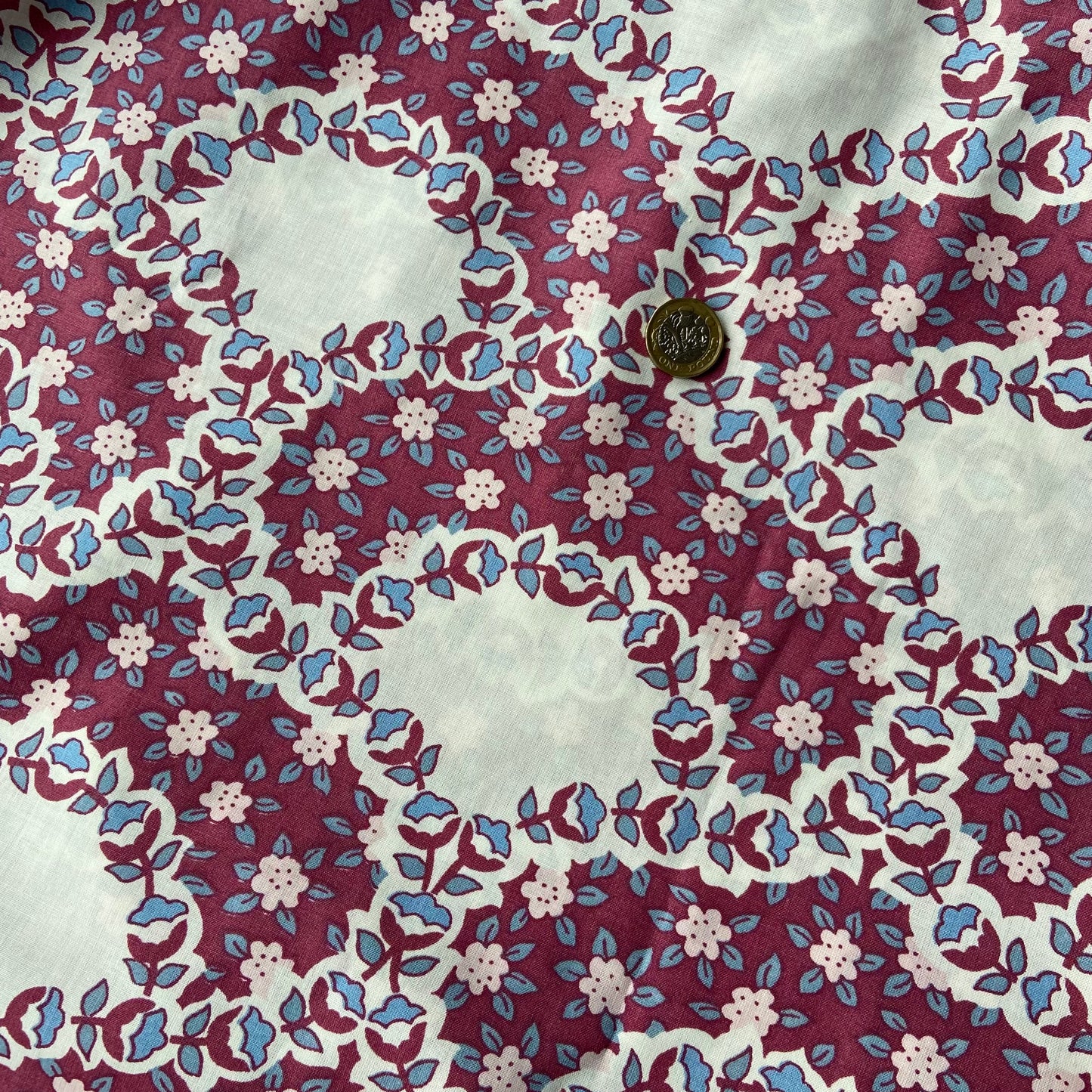 Burgundy/ Cream Ornamental
