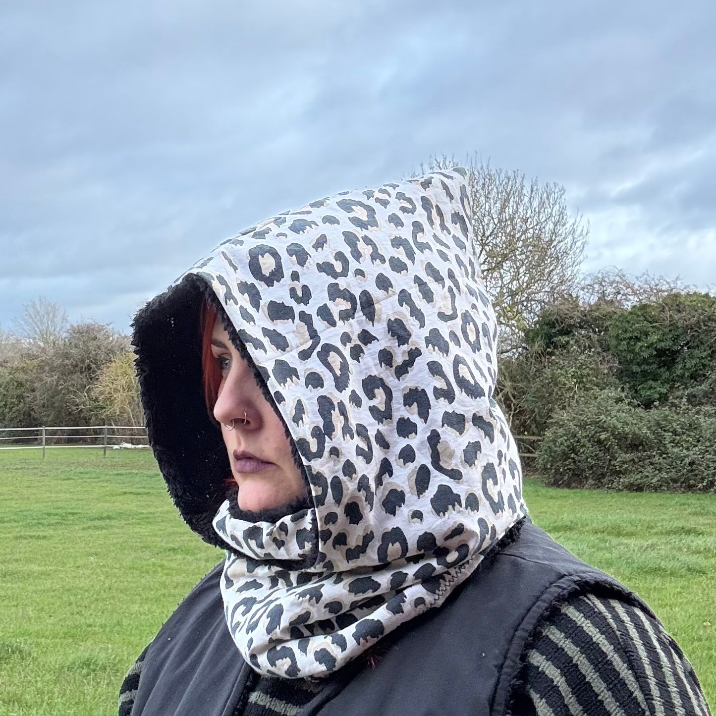 Leopard Snixie Hood
