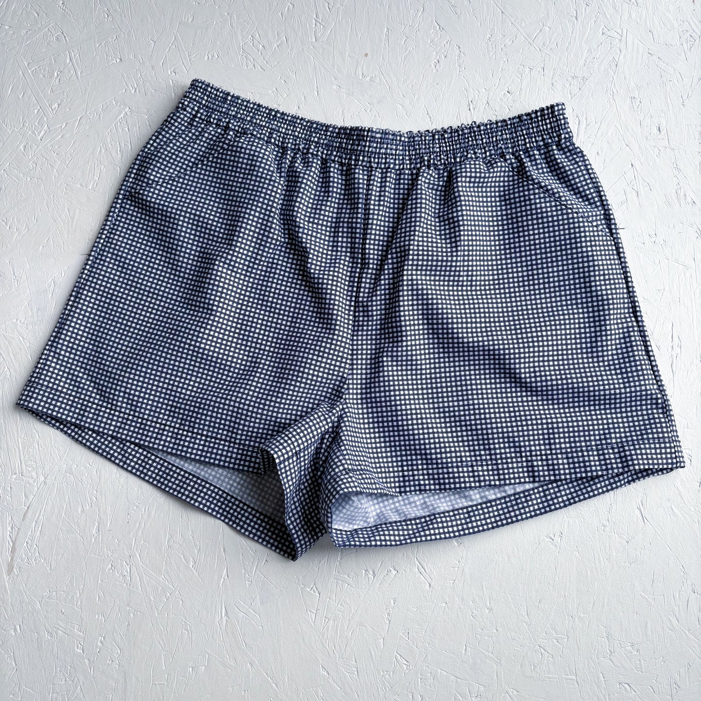 Navy Gingham Indy Short