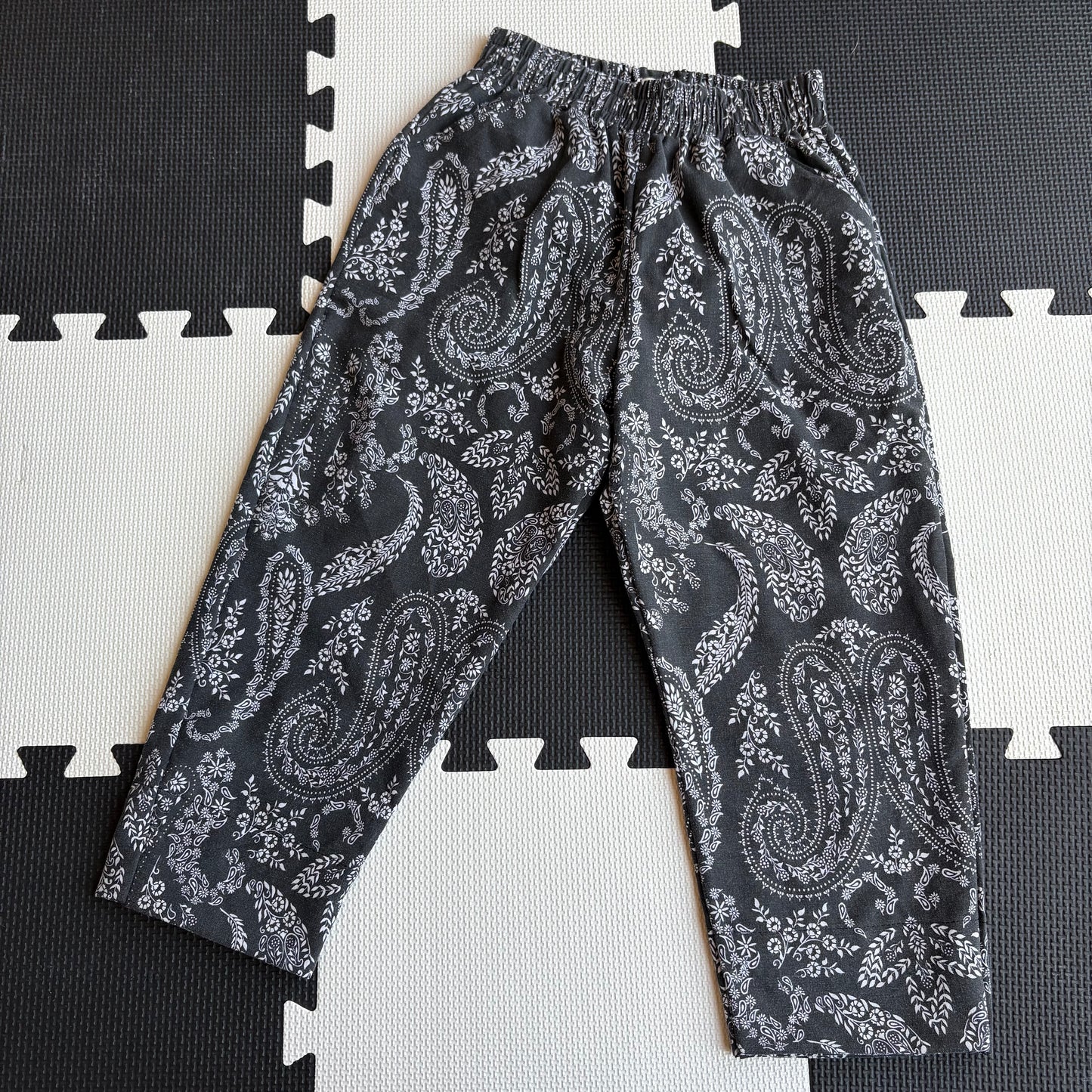 Dark Grey Paisley Baggies