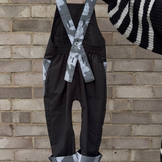 Ghosty and Black Joey Dungarees