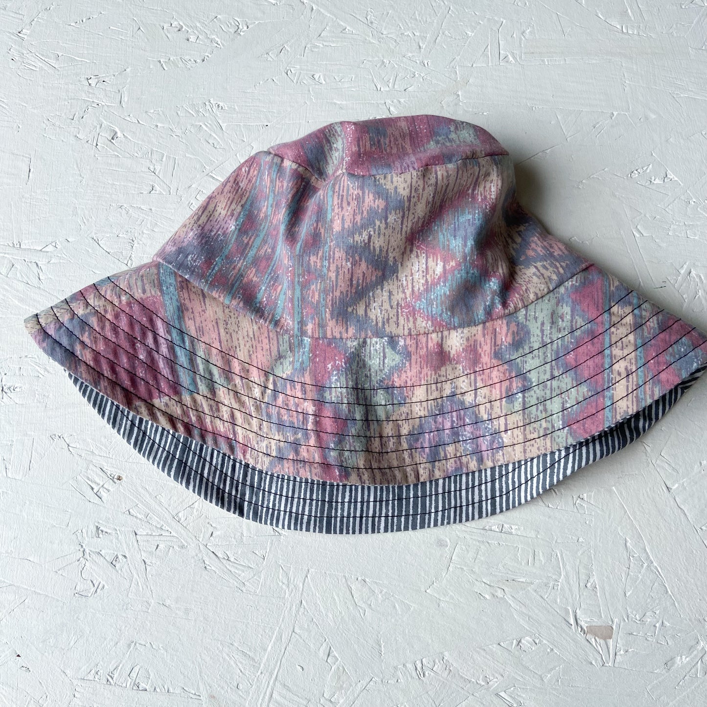 Grey Stripe and Pastel Abstract