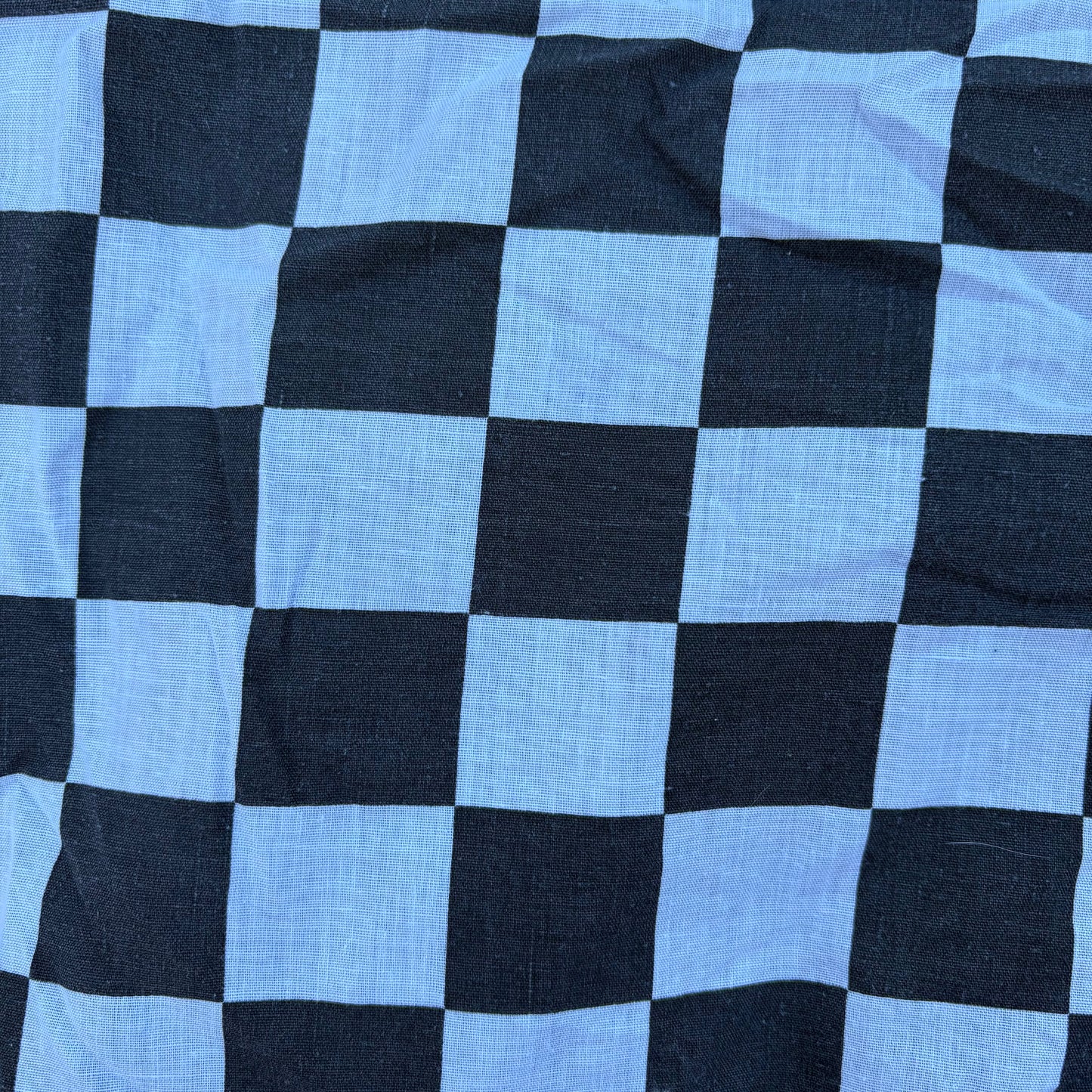 Black/Off White Checkerboard