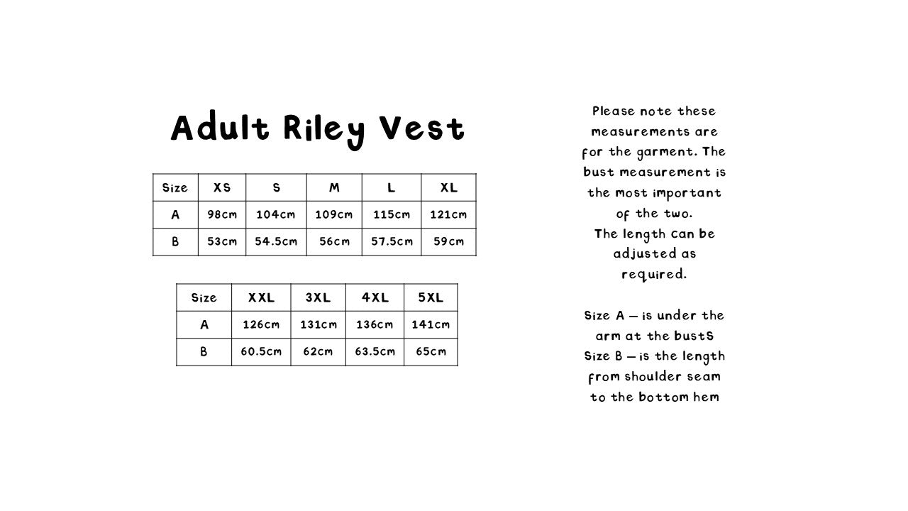 Adult Riley vest