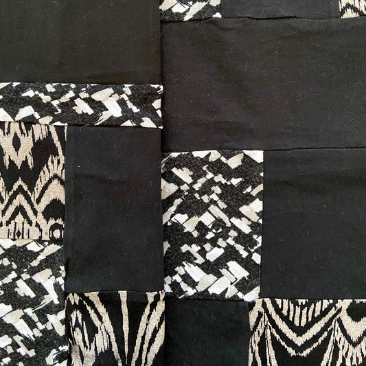Black Abstract Patchwork