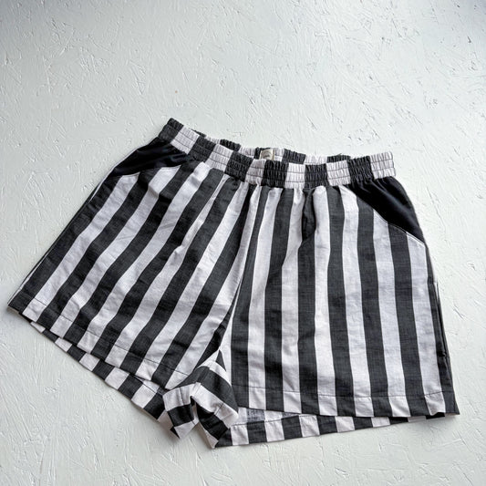 Black and white stripe Indy Short