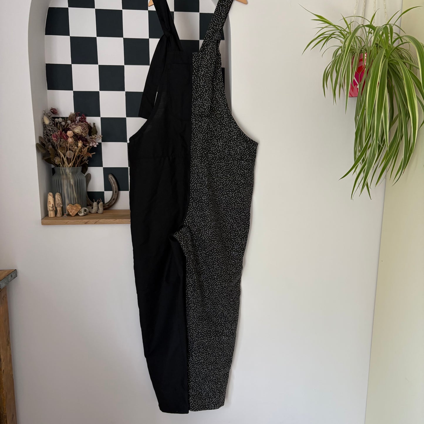 Polka Dot Spilt Adult Dungarees