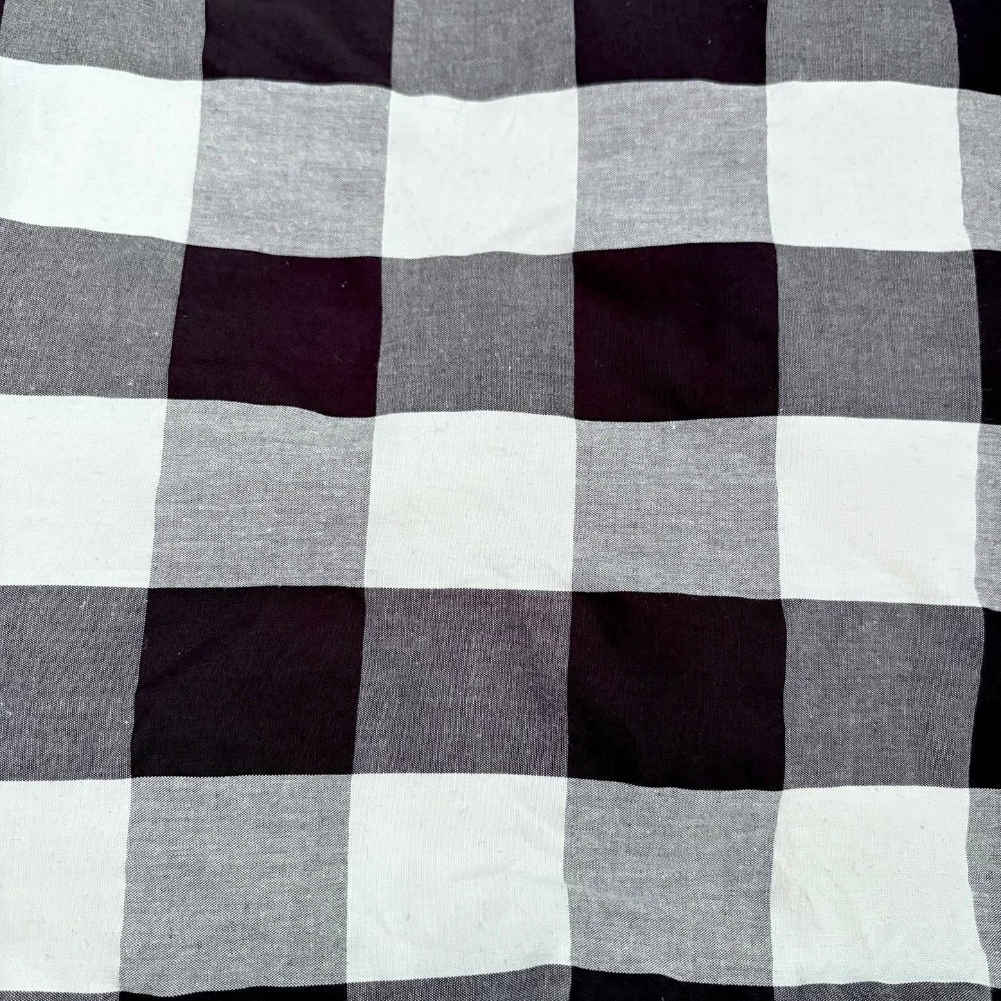 Black and white plaid