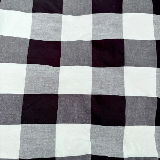 Black and white plaid