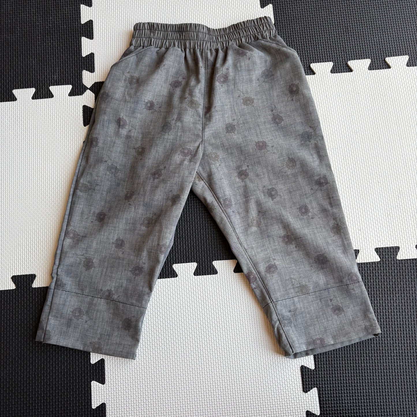 Grey Floral Baggies