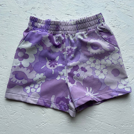 Lavender Flower Indy Shorts