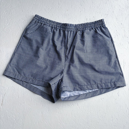 Navy Gingham Indy Short