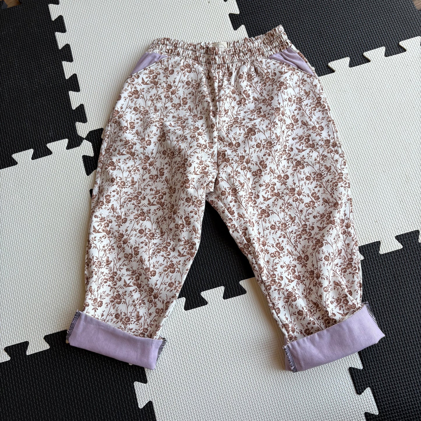 Vintage Wild Flower/Lilac Baggies