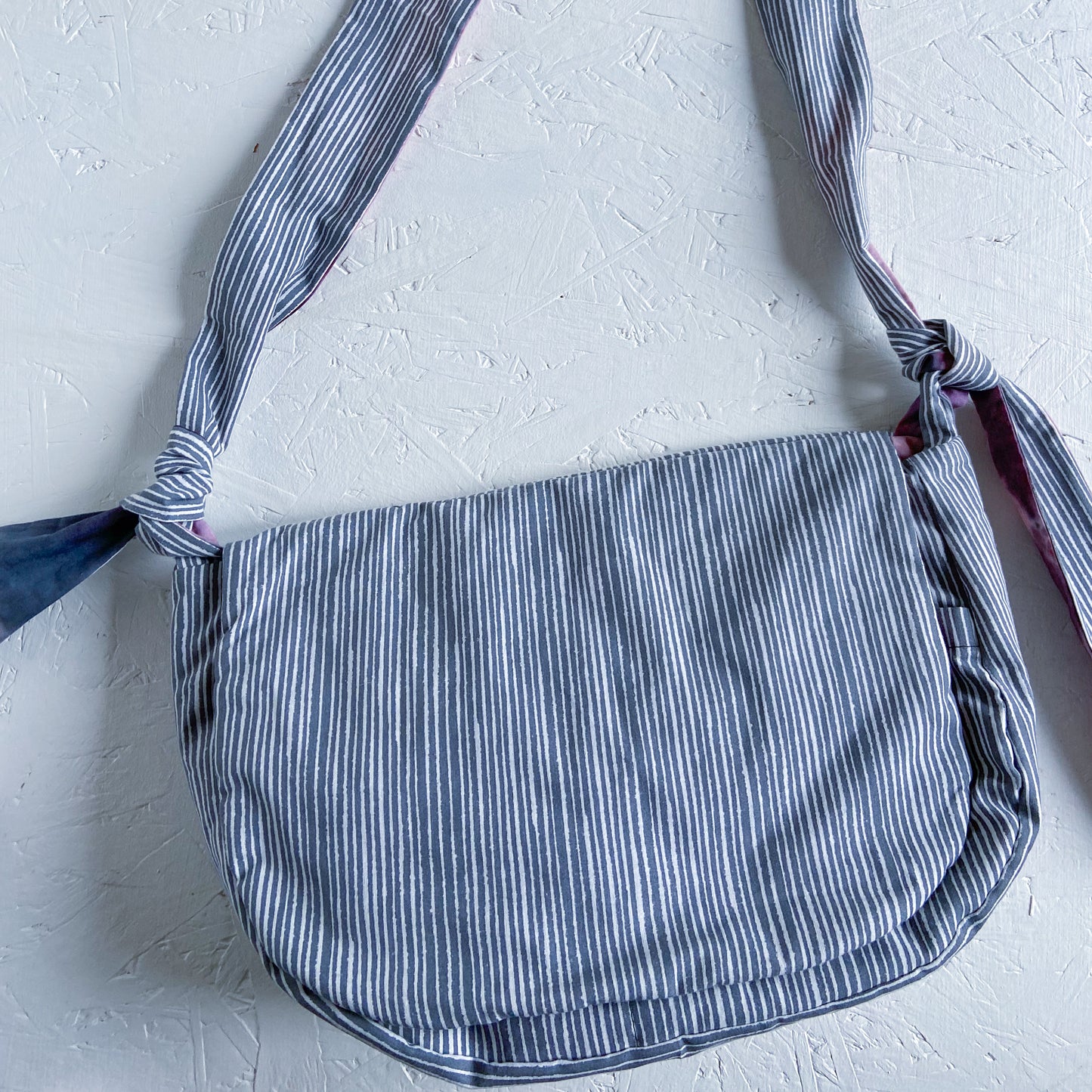 Grey Stripe Harper Bag