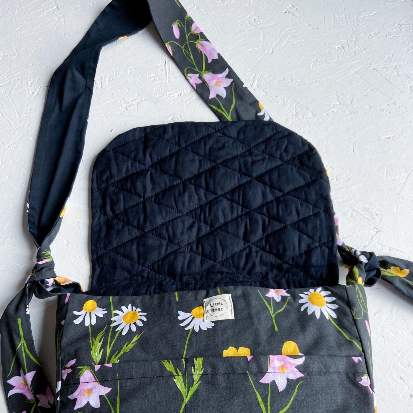 Black Floral Harper Bag