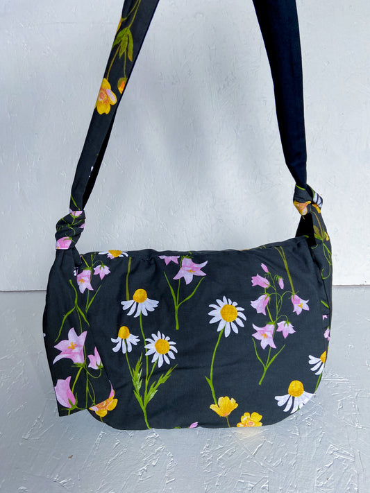 Black Floral Harper Bag