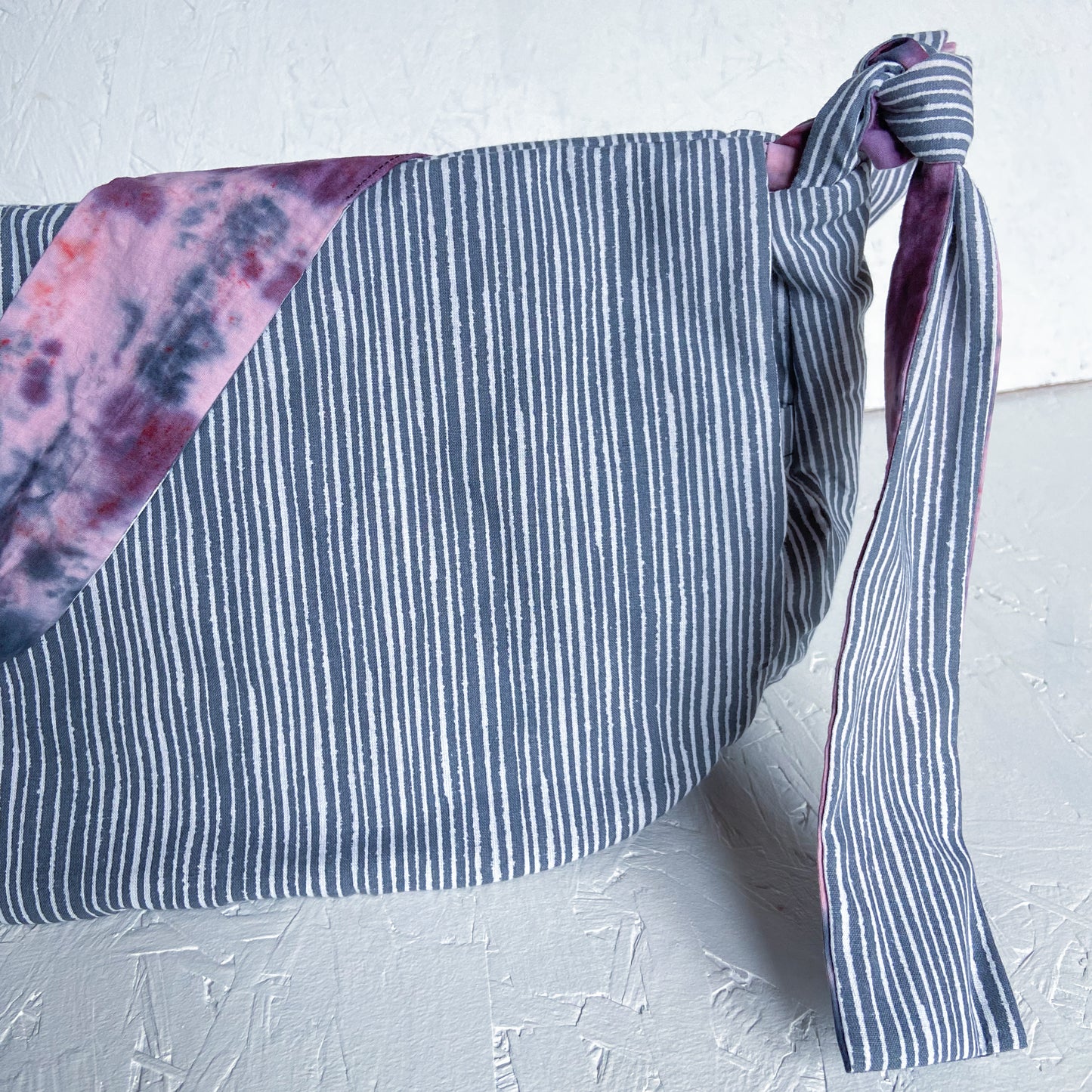 Grey Stripe Harper Bag