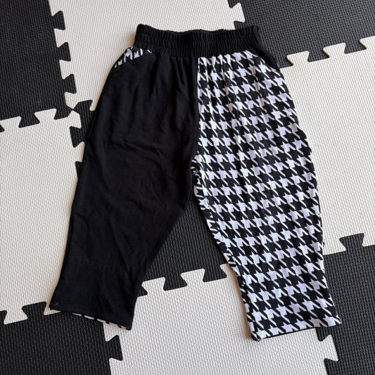 Dogstooth/Black Split Baggies