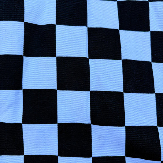 Black/White Checkerboard (twill)