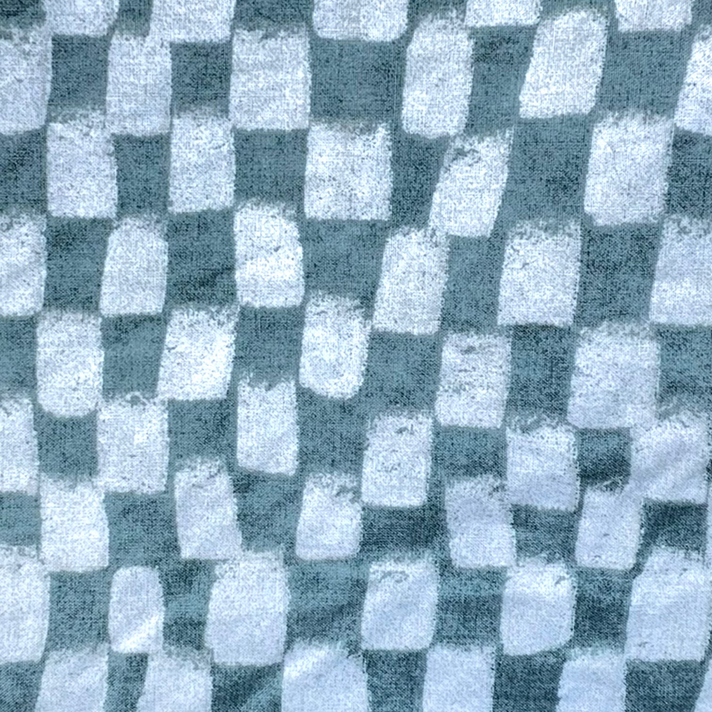 Mint/Beige mini checkerboard