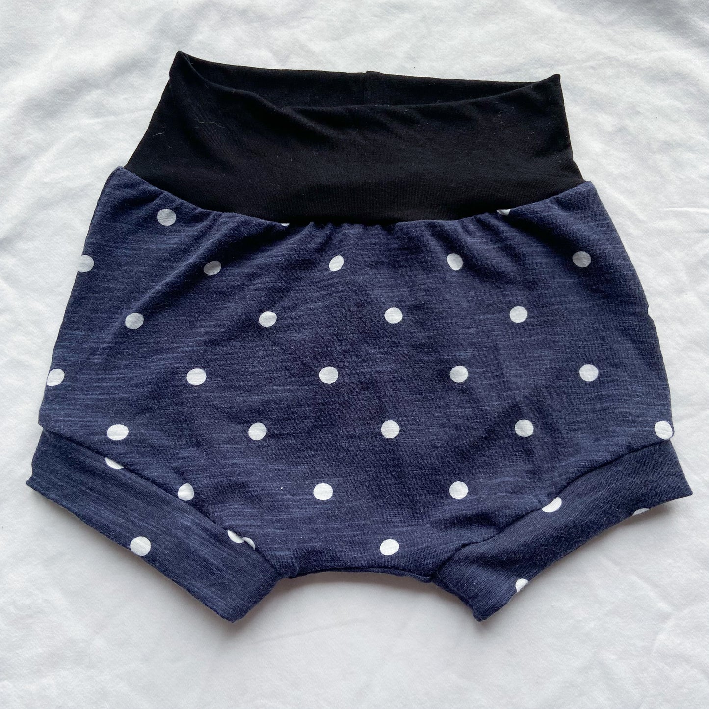 Navy Polka Dots Shorts