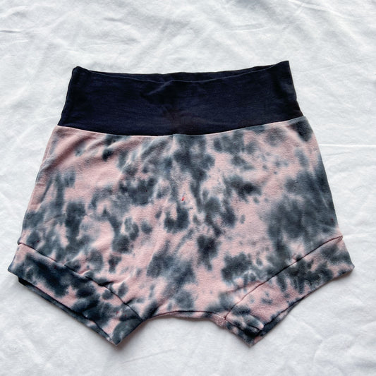 Dusky Pink Tie Dye Shorts