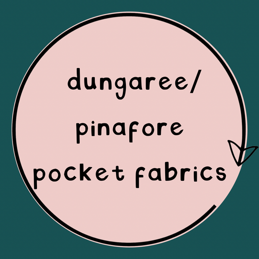 Dungarees/Pinafore pocket fabrics